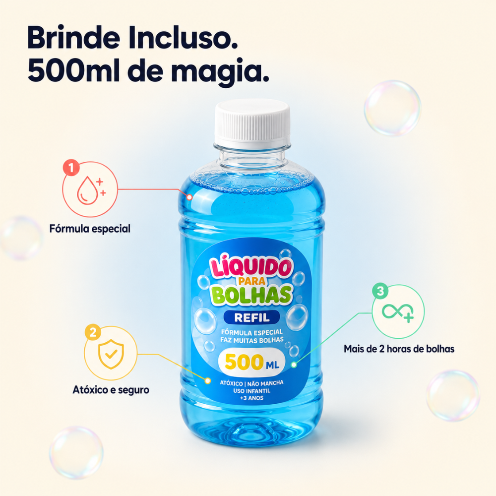 Toy Store - Super Lançador de Bolhas + Brinde