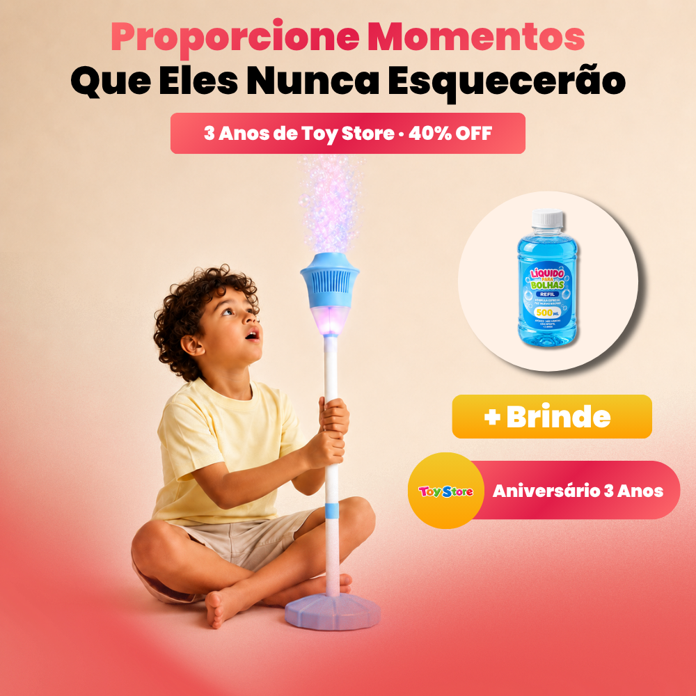 Toy Store - Super Lançador de Bolhas + Brinde